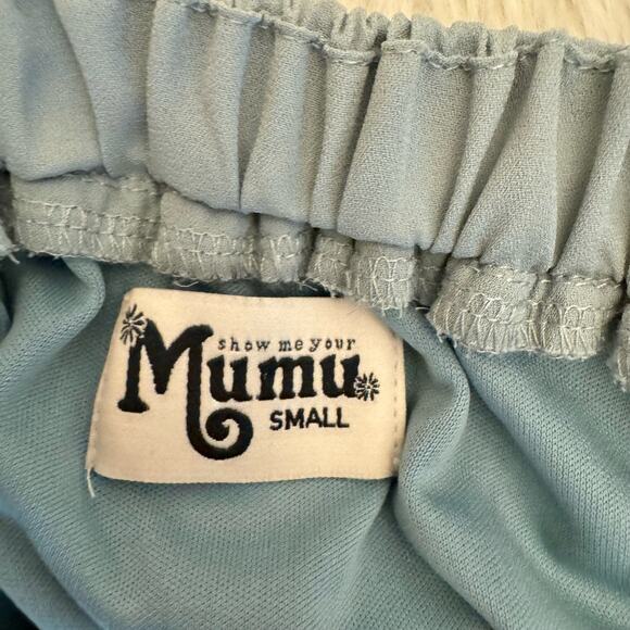 Show me your Mumu Amanda Halter Chiffon Maxi Dress Small Silver Sage Crisp Fairy - Picture 5 of 10